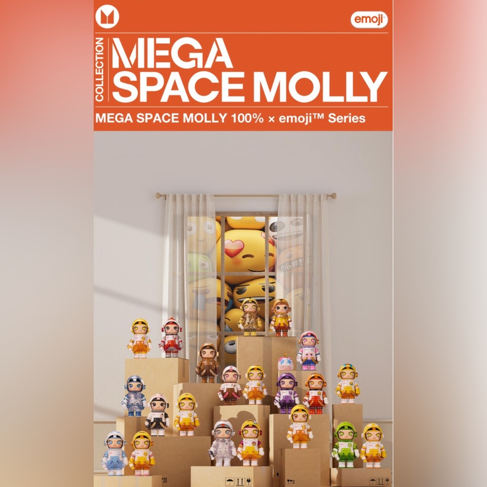 Mega Space Molly Emoji Series Figure-Frozen Smile - Picture 2 of 5